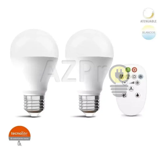 2X Foco Led Bulb 10W 127V E27 Control 2700-6500K Tecnolite Casa Y Jardín > Iluminación Bombillas Con