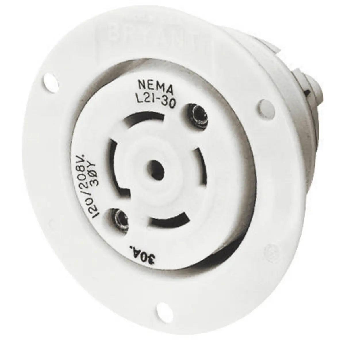 Conector Receptaculo Twist Lock Hembra 30a 120-208v L21-30r 72130ER Hubbell Bryant