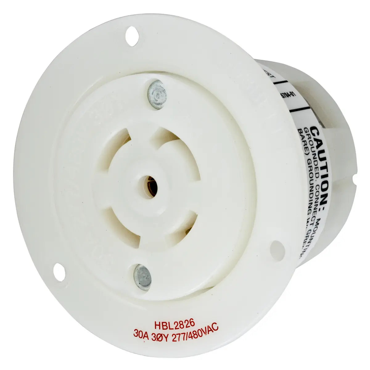 Conector Receptaculo Twist Lock Hembra 30a 277-480v L22-30R HBL2826 Hubbell