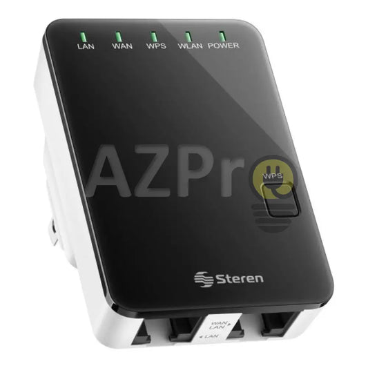 Access Point Repetidor Wifi Negro 127V Com-818 Steren Electrónica > Audio Equipos Para Escenario