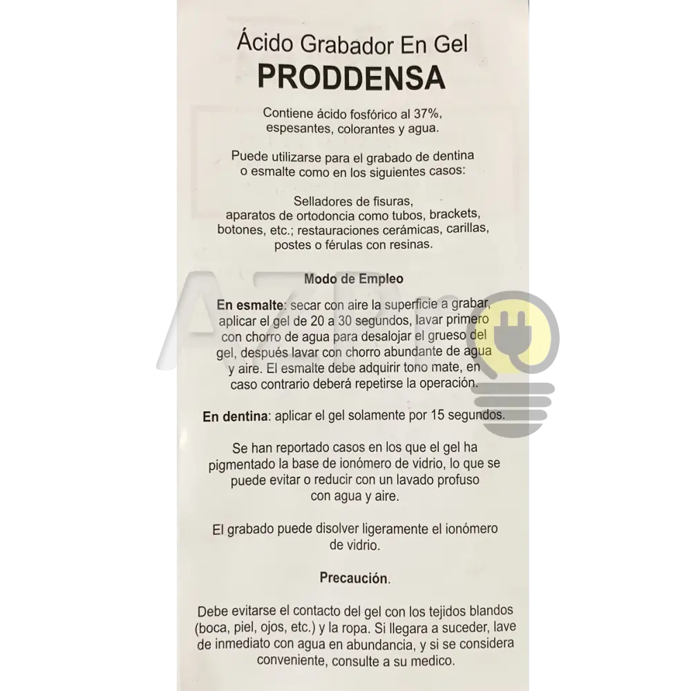 Acido Grabador En Gel 12 Gramos Proddensa Economía E Industria > Productos Médicos Equipo Médico