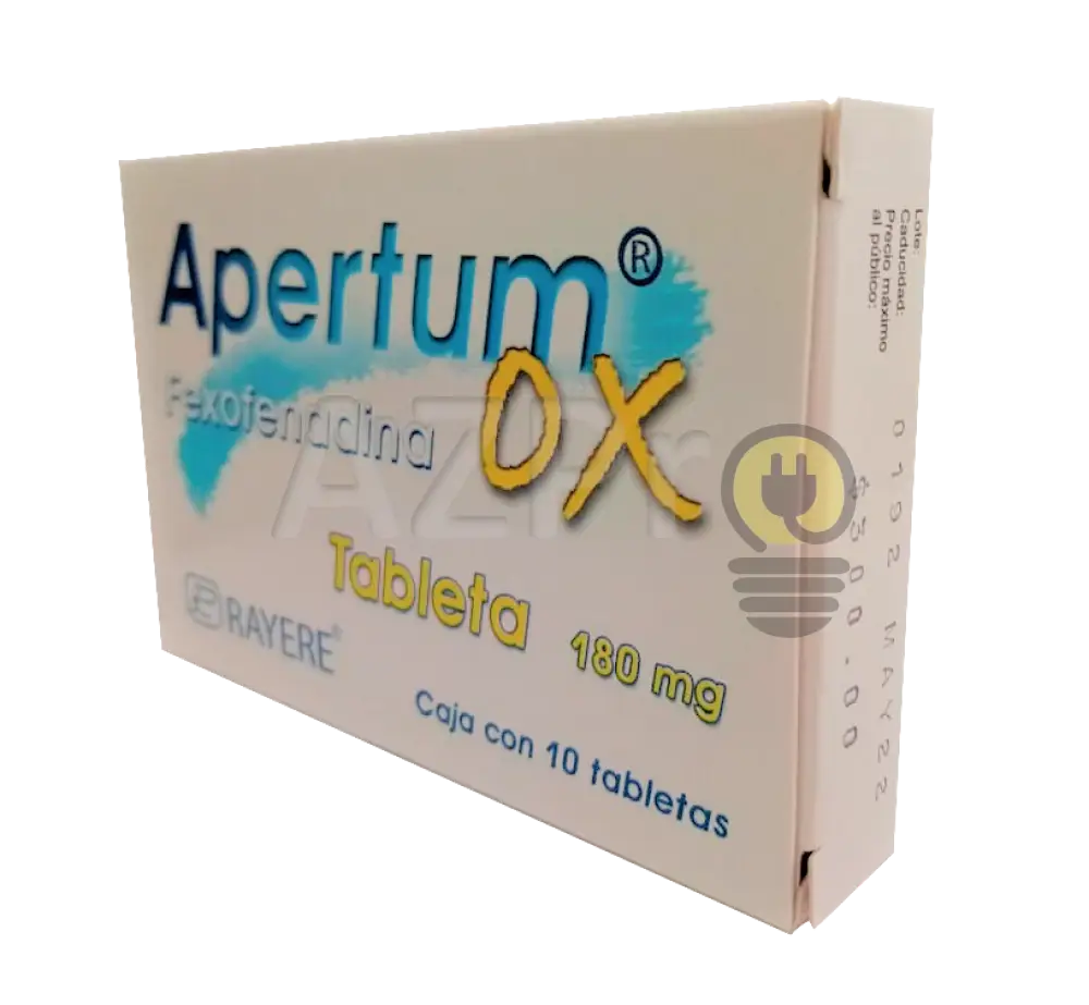 Apertum Fexofenadina 10 Tabletas 180Mg Tratamiento Alergias Rayere Economía E Industria > Productos