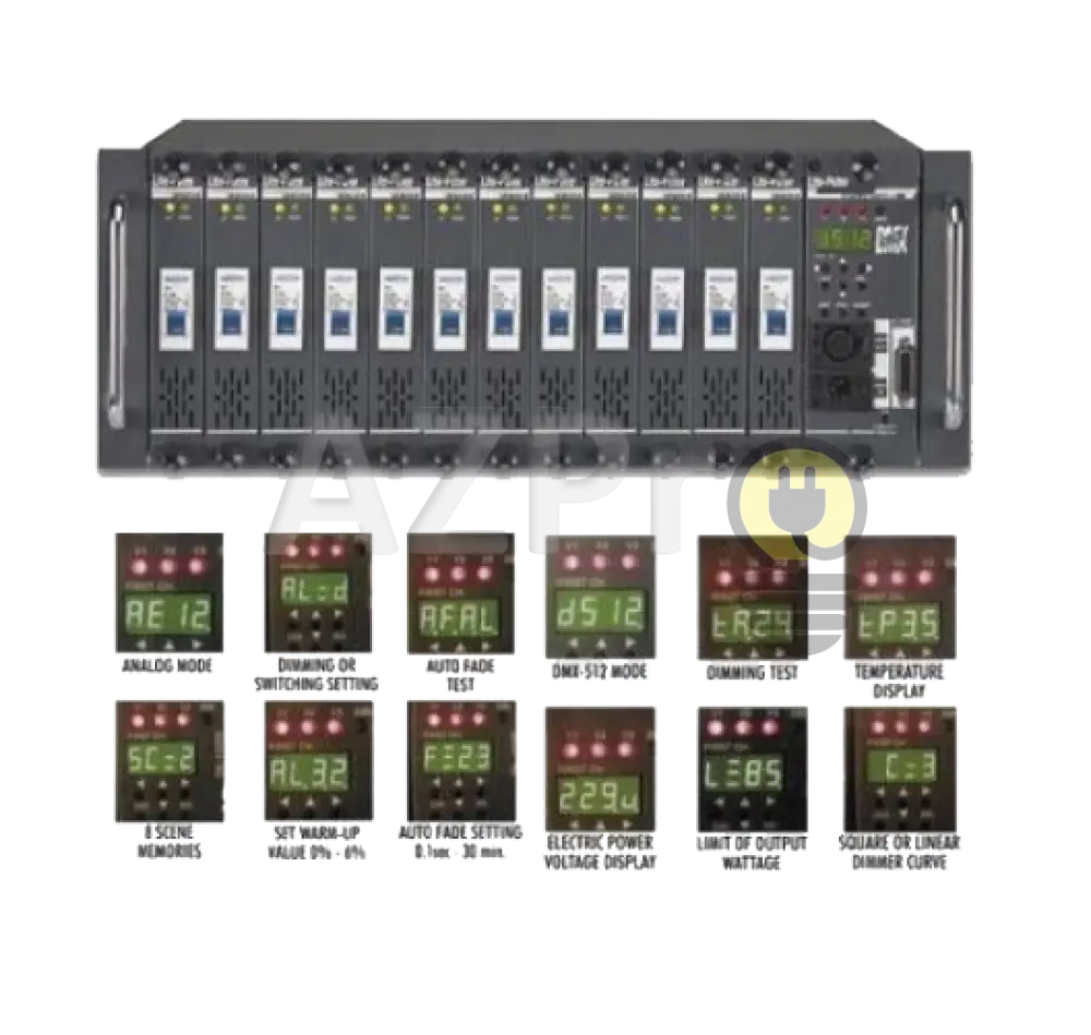 Banco De Dimmers 12 Canales 20Amp 100-240V Dmx512 Lite Puter Electrónica > Audio Equipos Para
