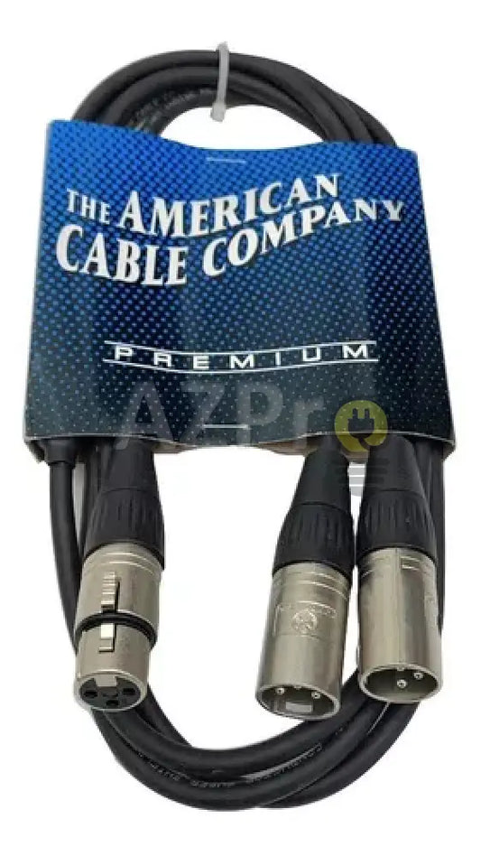 Cable Divisor Xlr Hembra A 2 Macho 1.8Mt Yh2M American Electrónica > Audio Equipos Para Escenario