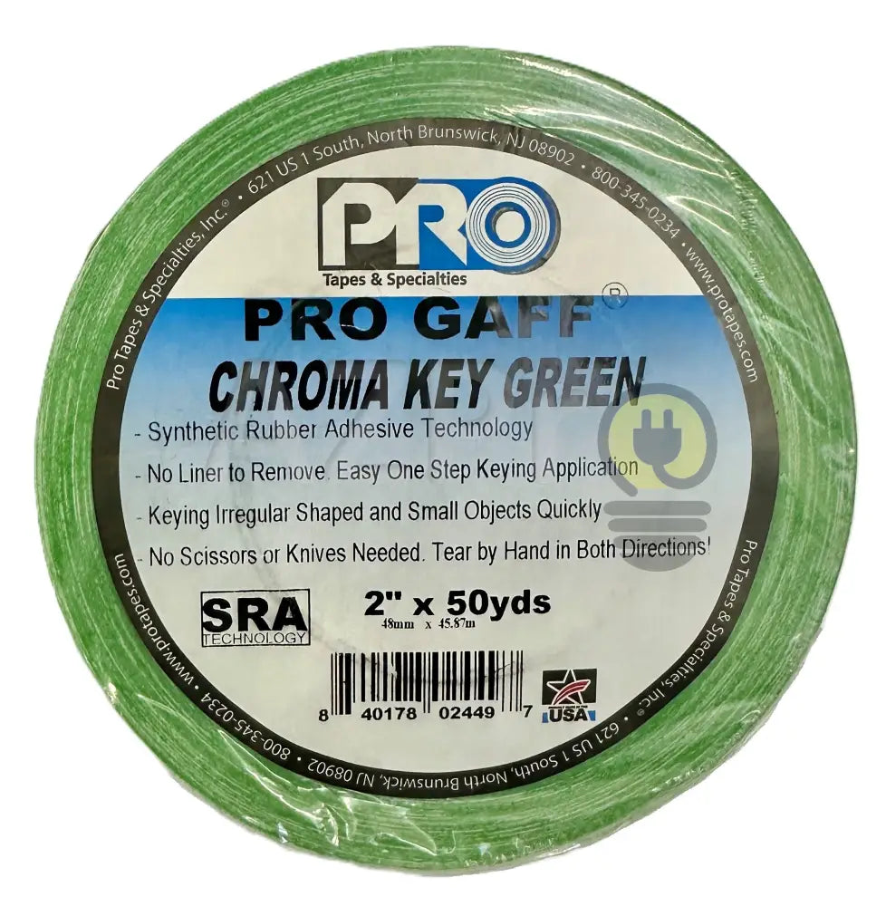 Cinta Gaffer Tape 2 Pulgadas 48 Milimetros Mm X 45 Metros Mt Verde Chroma - Chroma Green Electrónica > Audio > Equipos