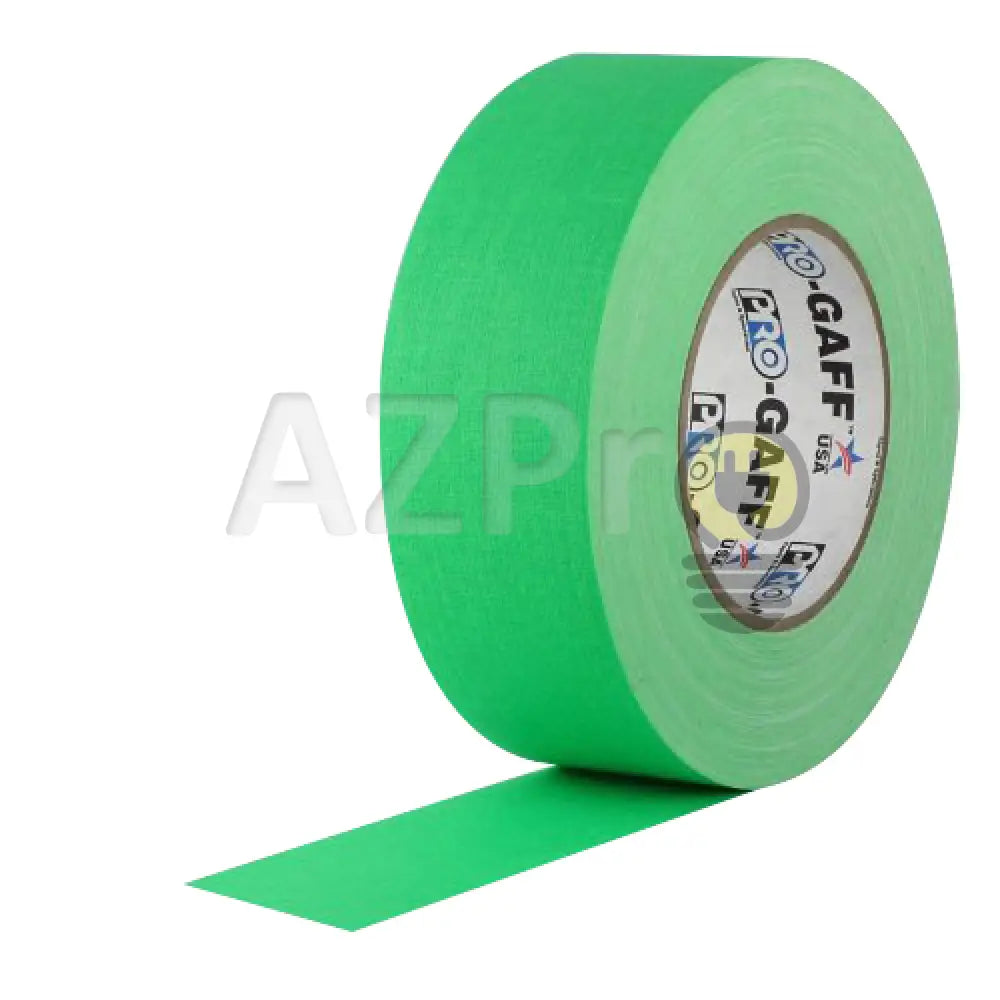 Cinta Gaffer Tape Fluorescente 2 Pulgadas (48 Milimetros Mm) X 46 Metros Mt Verde Protapes Progaff