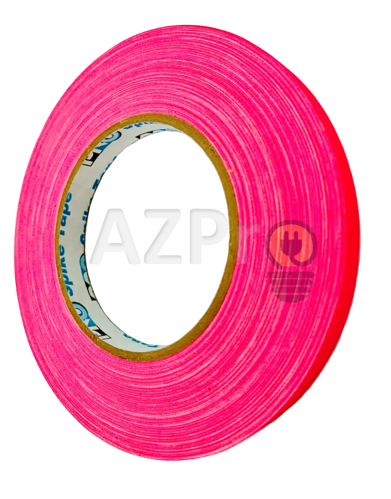 Cinta Gaffer Tape Fluorescente Spike 1/2 Pulgada (12 Milimetros Mm) X 41 Metros Mt Rosa Protapes