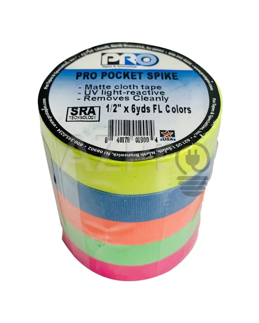 Cinta Gaffer Tape Spike 1/2 Pulgada X 5.5 Mt 5 Pack Protapes Electrónica > Audio Equipos Para