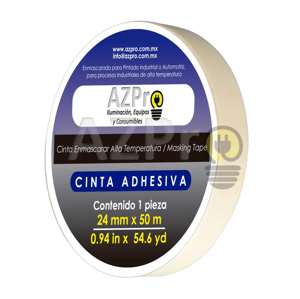 Cinta Masking Tape Alta Temperatura 1 Pulgada X 50Mts Azpro Electrónica > Audio Equipos Para