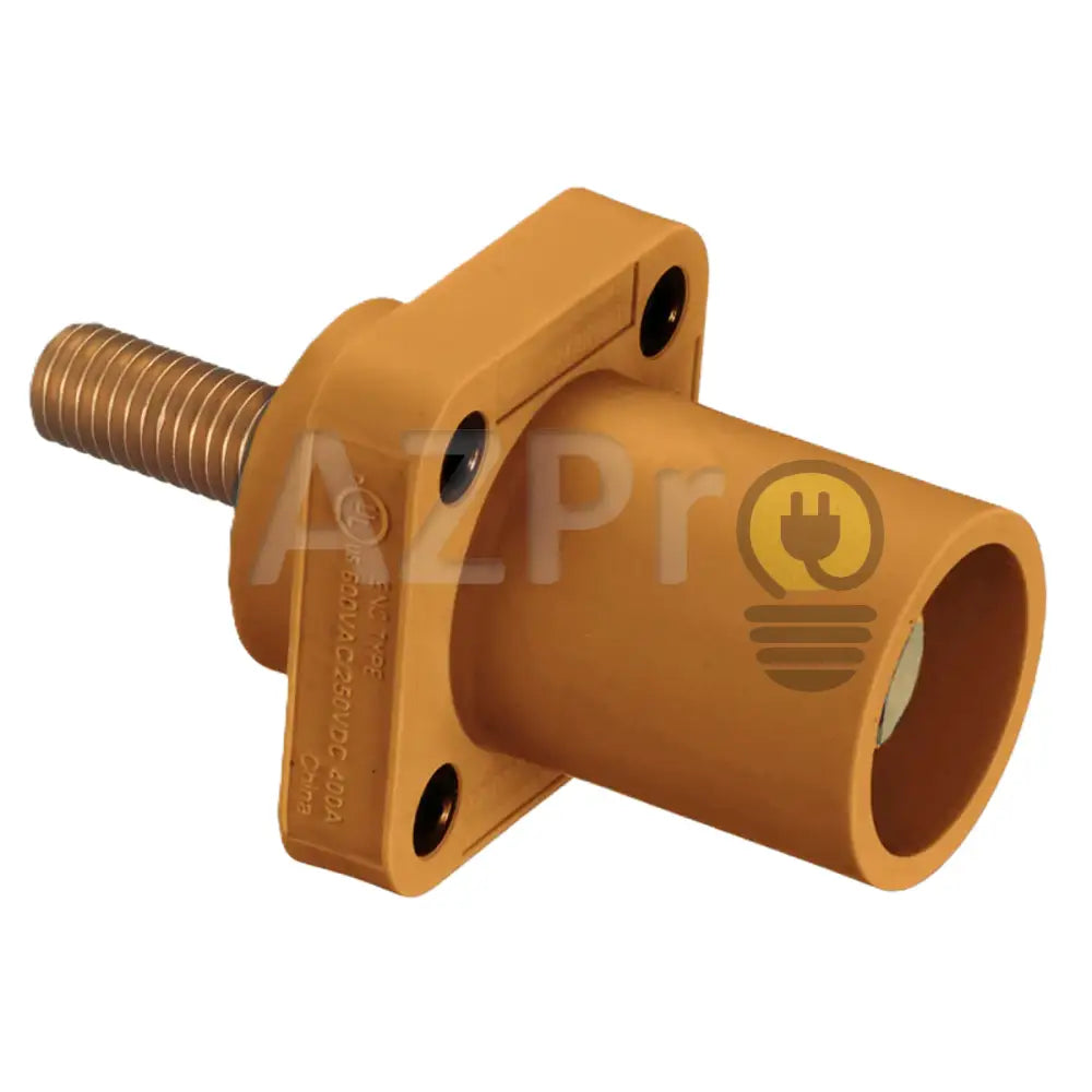 Conector Camlock Tornillo Chasis Macho 400 Amperes Amp HBLMRSO Naranja Hubbell Electrónica > Audio > Equipos para
