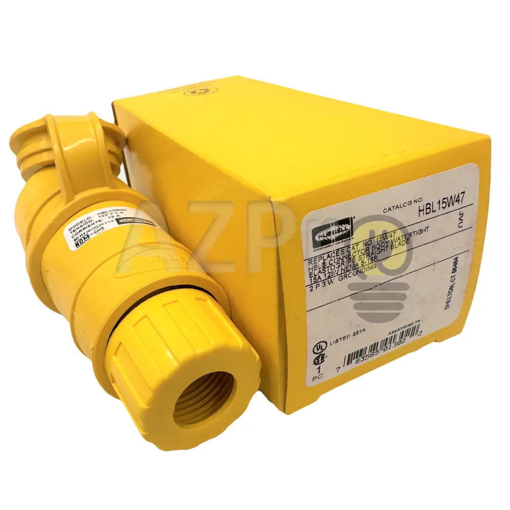 Conector Clavija Edison Agua Exterior 15A 125V 5-15 Hbl15W47 Hubbell Electrónica > Audio Equipos