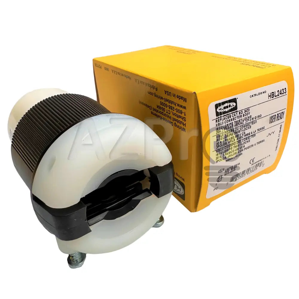 Conector Clavija Twist Lock Hembra 20A 480V L16-20R Hbl2433 Hubbell Electrónica > Audio Equipos Para