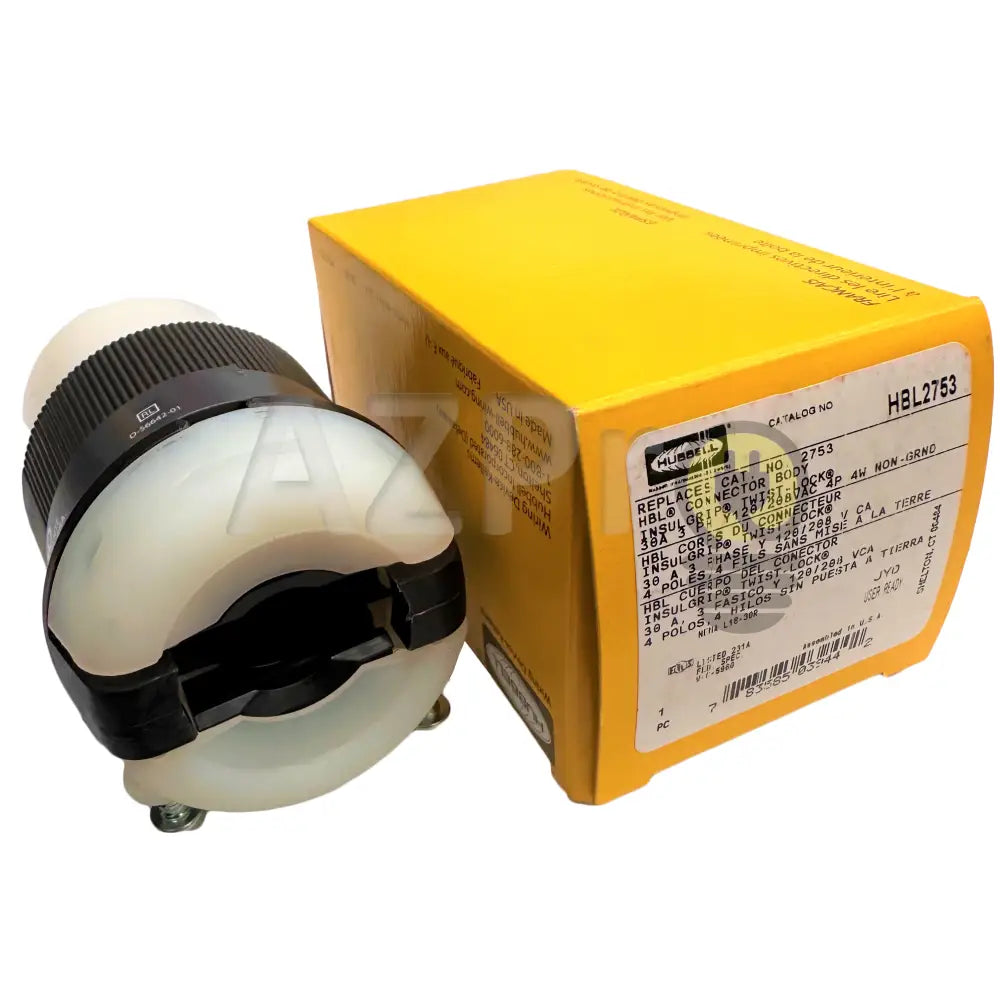 Conector Clavija Twist Lock 30A 120-208V L18-30P Hbl2753 Hubbell Electrónica > Audio Equipos Para