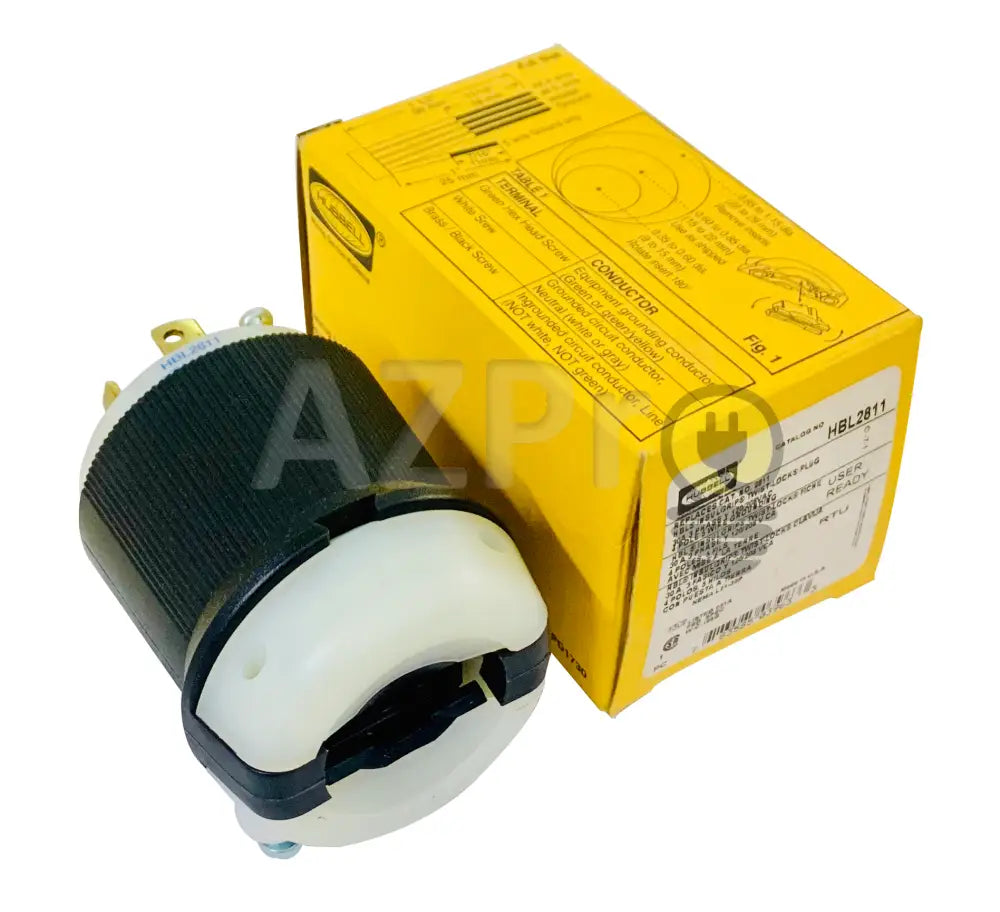 Conector Clavija Twist Lock Macho 30A 120/208V 2811 Hubbell Electrónica > Audio Equipos Para