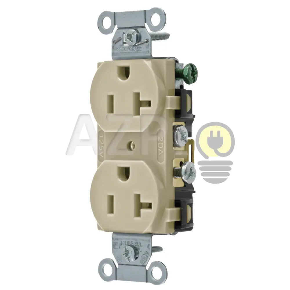 Conector Receptaculo Duplex 20A 125V Cr20 Hubbell Electrónica > Audio Equipos Para Escenario
