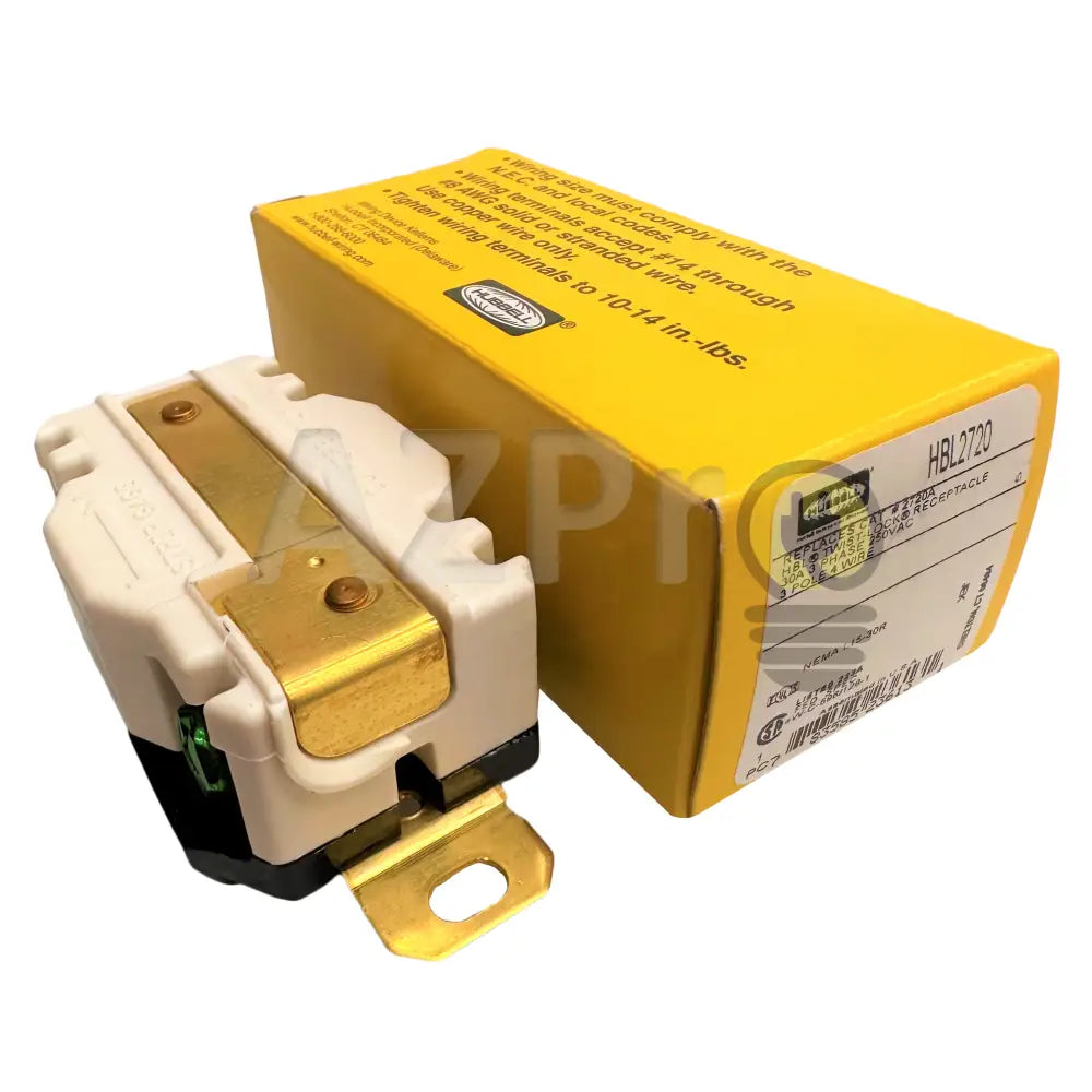 Conector Receptaculo Twist Lock 30A 250V L15-30R Hbl2720 Hubbell Electrónica > Audio Equipos Para