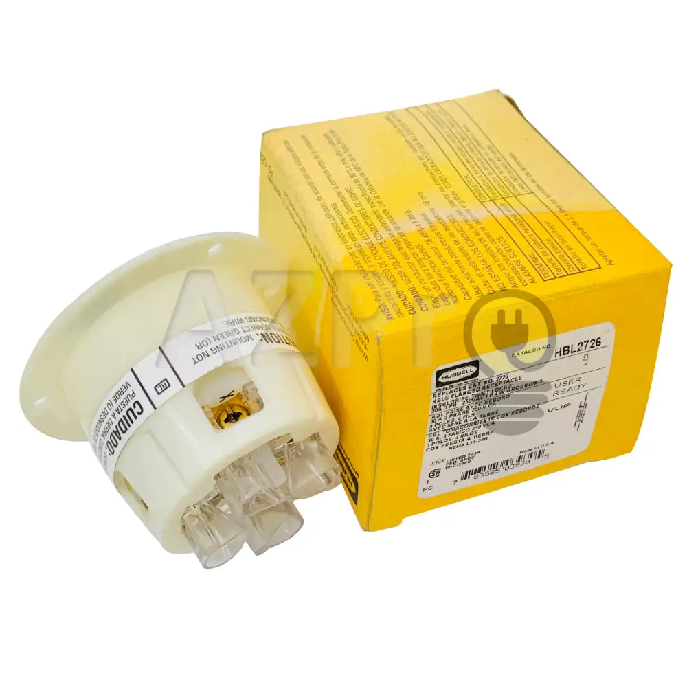 Conector Receptaculo Twist Lock 30A 250V L15-30R Hbl2726 Hubbell Electrónica > Audio Equipos Para