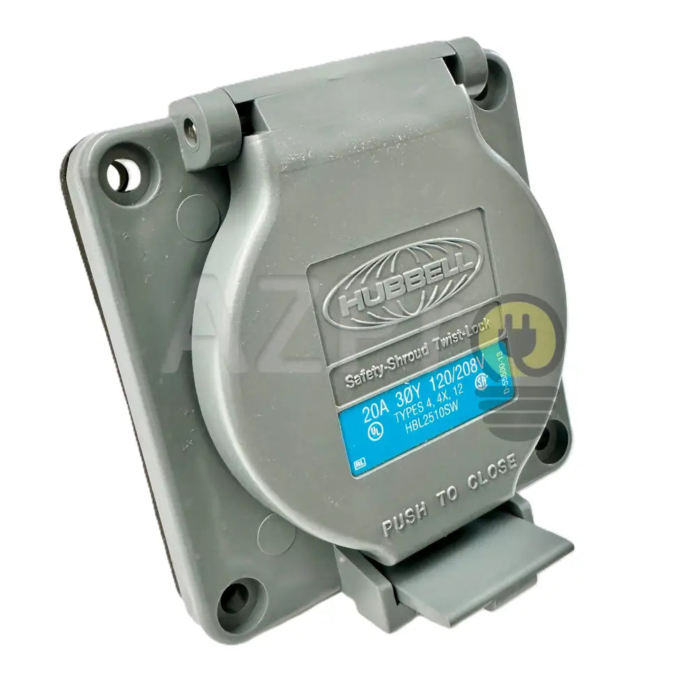 Conector Receptaculo Twist Lock Hembra 20a 125-208v L21-20R HBL2510SW Hubbell - Electrónica > Audio > Equipos para