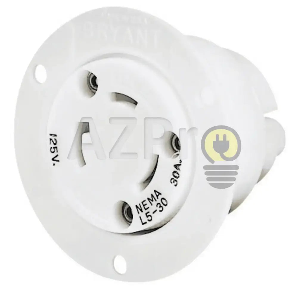 Conector Receptaculo Twist Lock Hembra 30a 125v L5-30R 70530ER Hubbell Bryant Electrónica > Audio > Equipos para