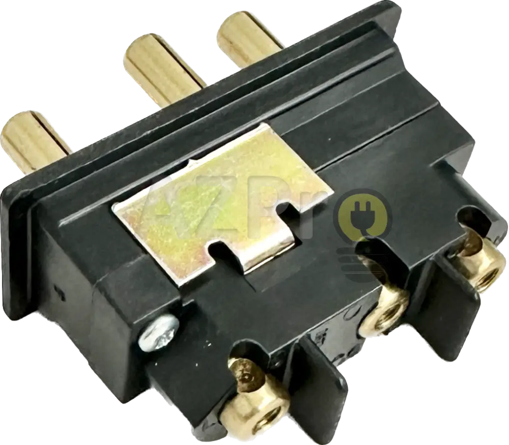 Conector Stage Pin Macho Chasis 20A 20Mr Marinco Bates Electrónica > Audio Equipos Para Escenario