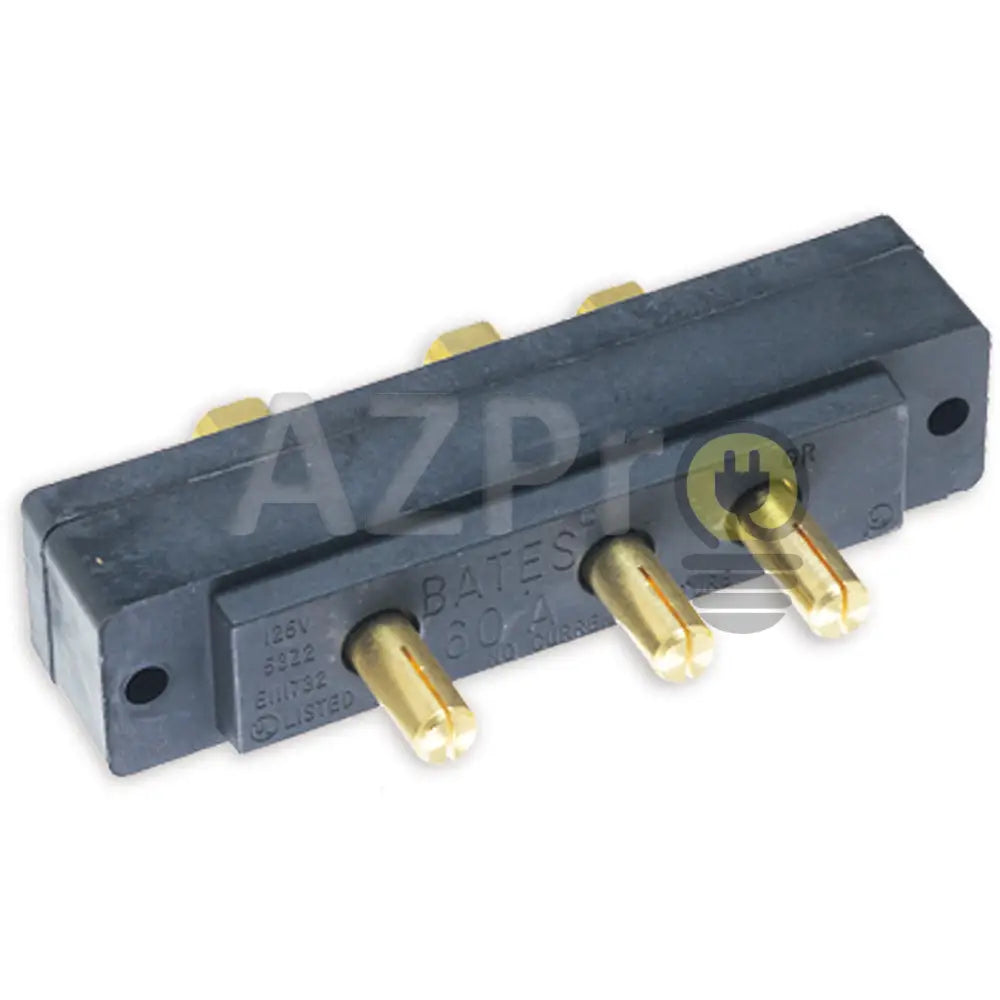 Conector Stage Pin Macho Chasis 60a 125v 60MR Marinco Bates Electrónica > Audio > Equipos para escenario