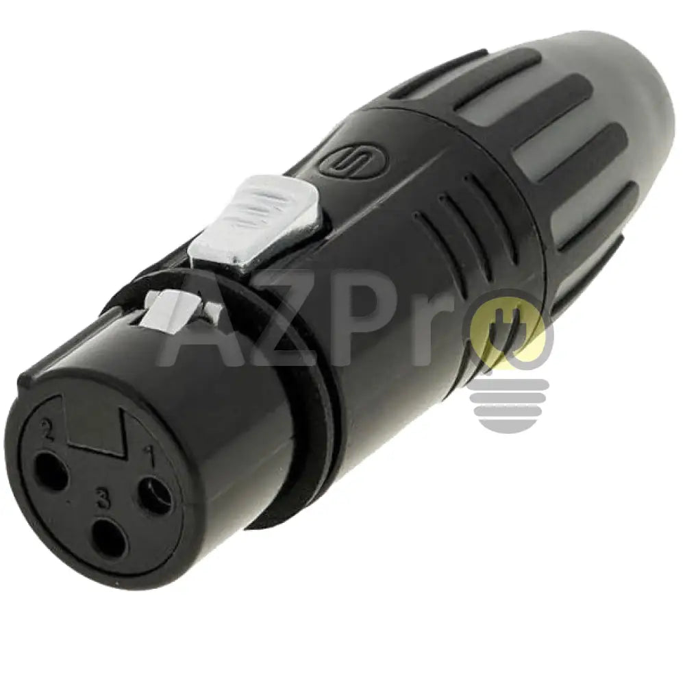 Conector Xlr 3 Pin Hembra Linea Negro Oro Nc3Fxx Seetronic Electrónica > Audio Equipos Para