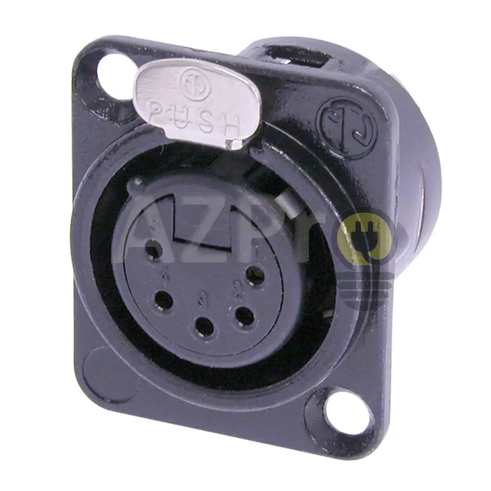 Conector Xlr 5 Pin Hembra Chasis Negro Oro Nc5Fp Seetronic Electrónica > Audio Equipos Para