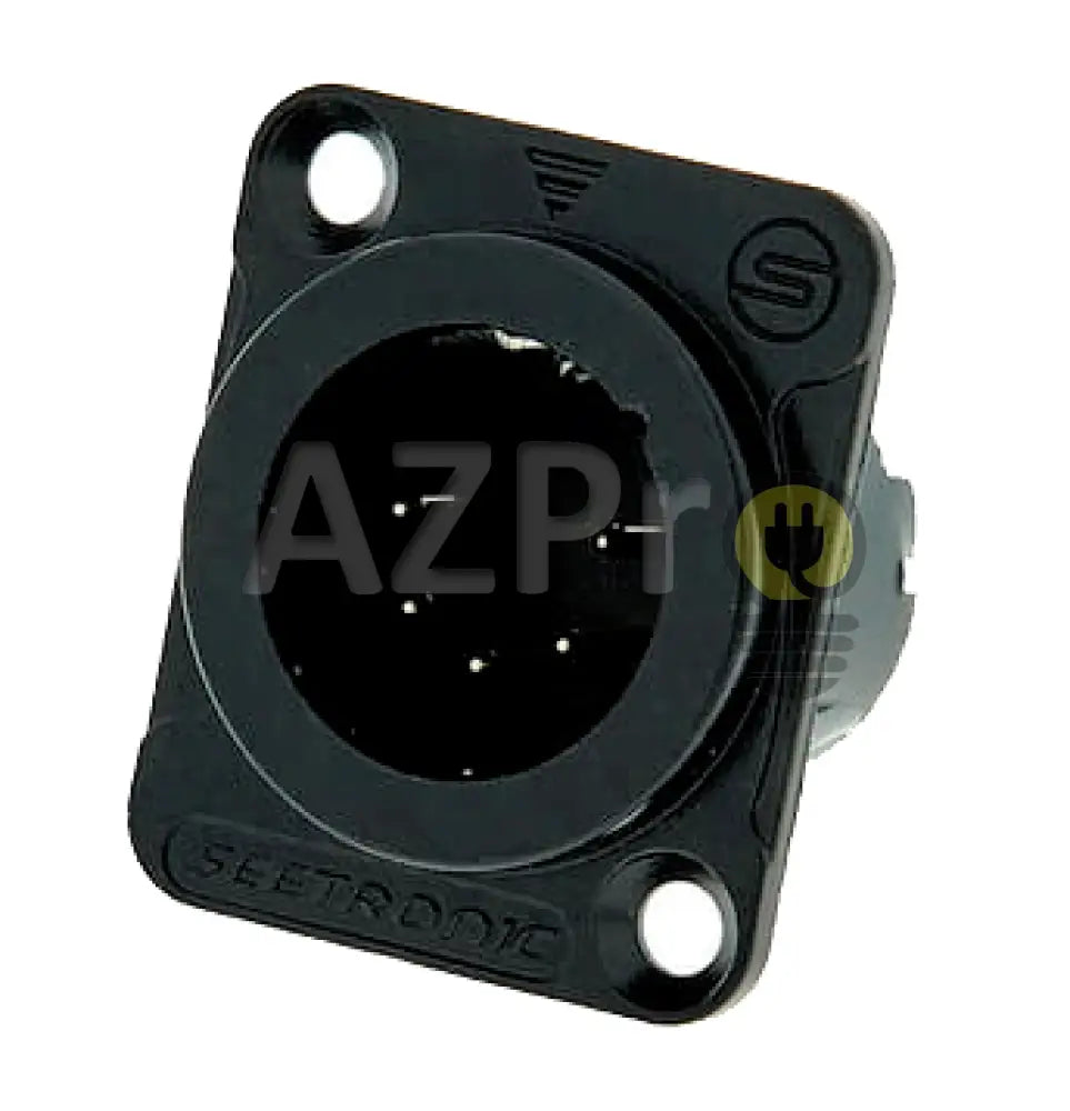 Conector Xlr 5 Pin Macho Chasis Negro Oro Nc5Mp Seetronic Electrónica > Audio Equipos Para Escenario