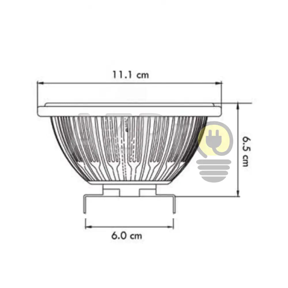 Foco Ar111 Lampara Led 7W 12V G53 15-45Grados Warm White Ledco Casa Y Jardín > Iluminación Bombillas