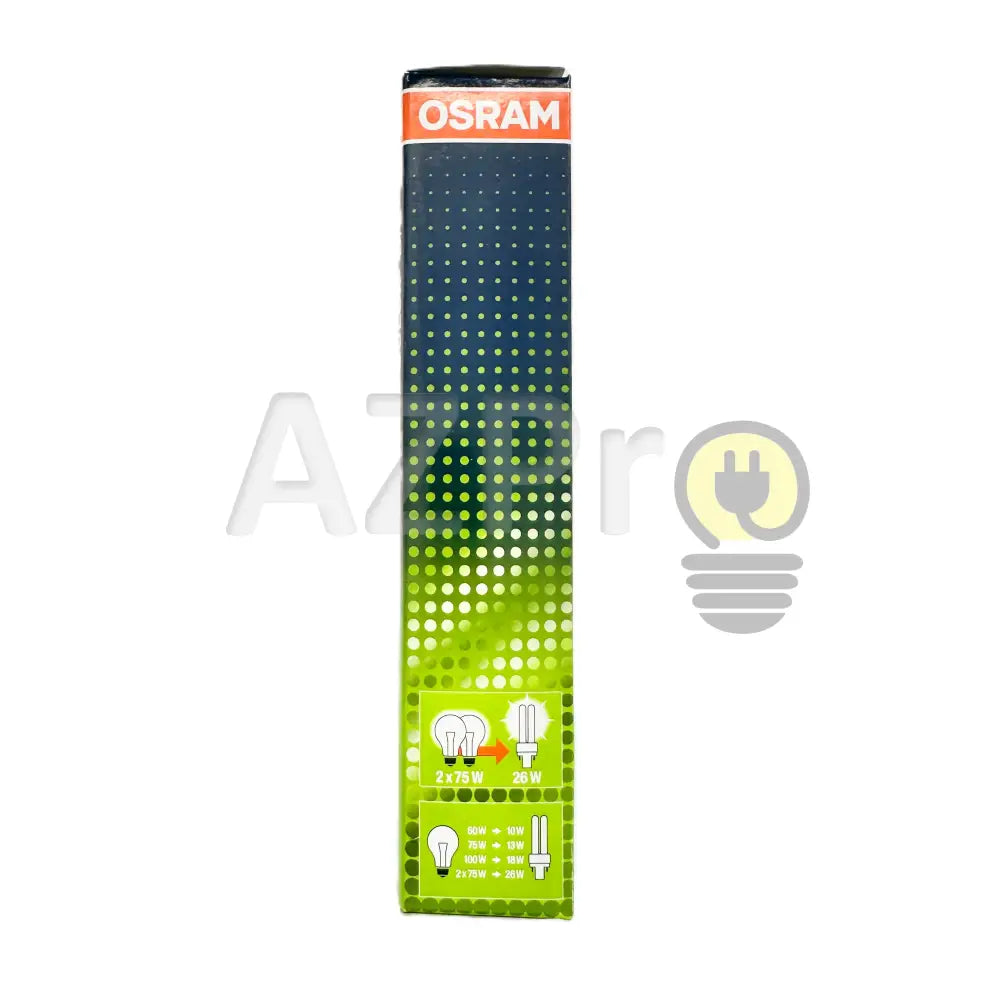 Foco Dulux D/E 26 Lampara Fluorescente 26W G24Q - 3 Blanco Calido 2700K Osram Casa Y Jardín >