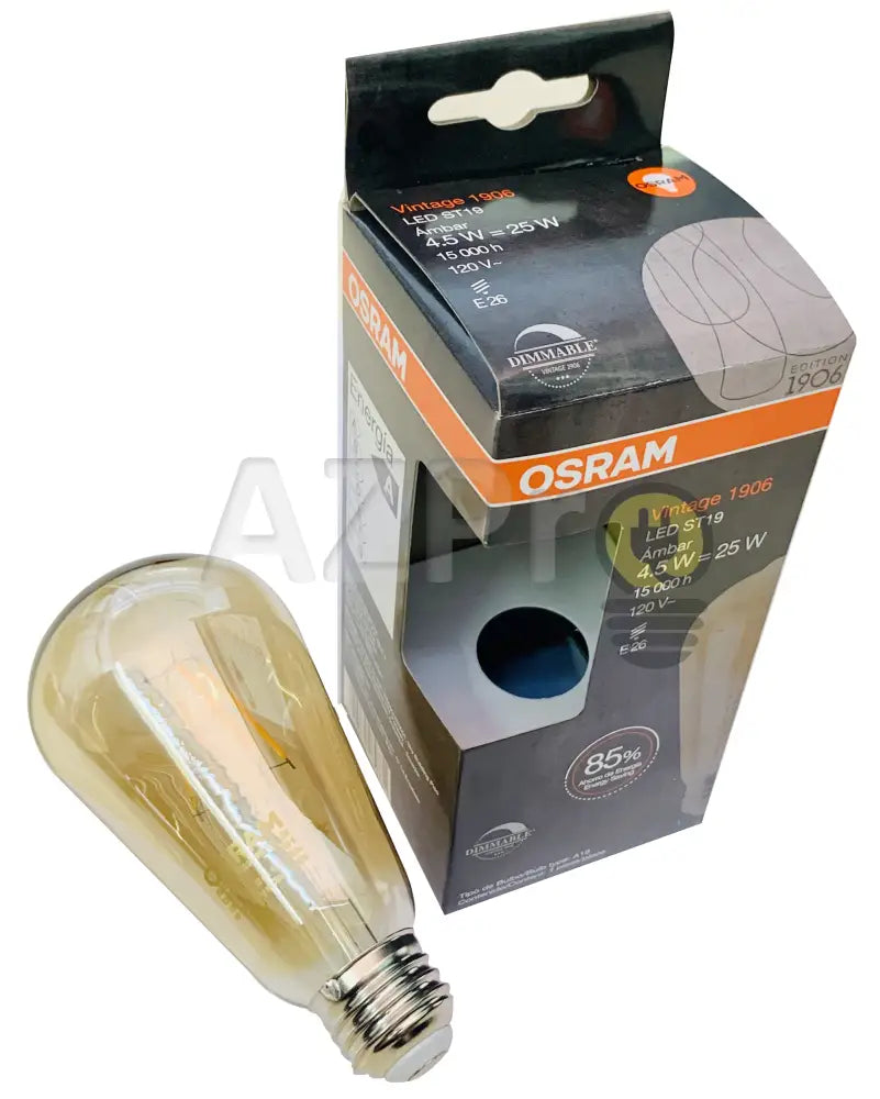 Foco Led Bulb Filamento Largo 4.5W 120V Dim Vintage Osram Casa Y Jardín > Iluminación Bombillas Con