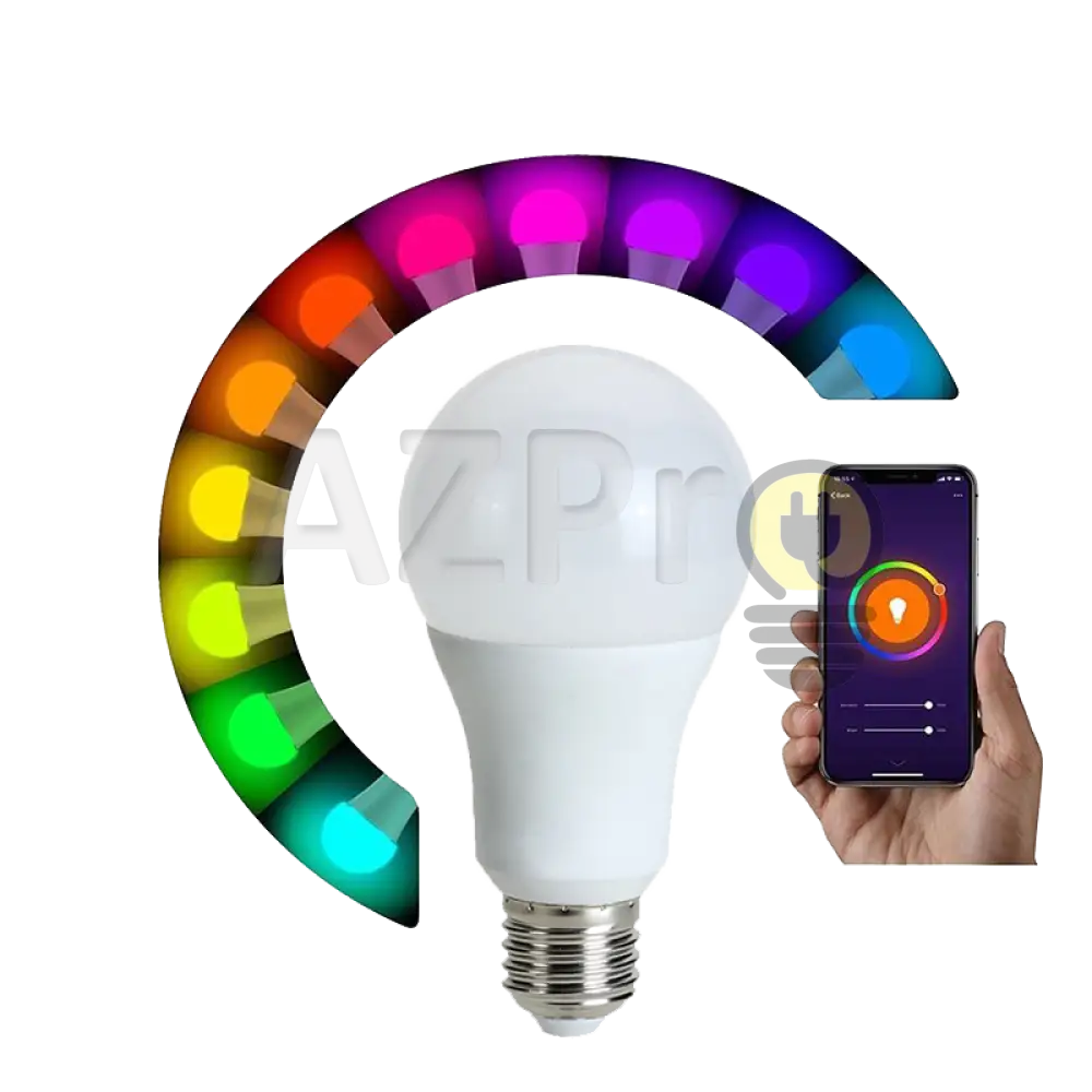 Foco Led Bulbo Inteligente 9W 120V Smart Bulb Rgb Wifi Azpro Casa Y Jardín > Iluminación Bombillas