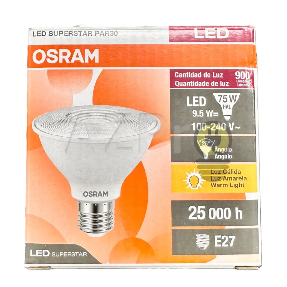Foco Led Par 30 9.5W 100 - 240V E27 25º Blanco Calido 2 700K Ledvance Osram Casa Y Jardín >