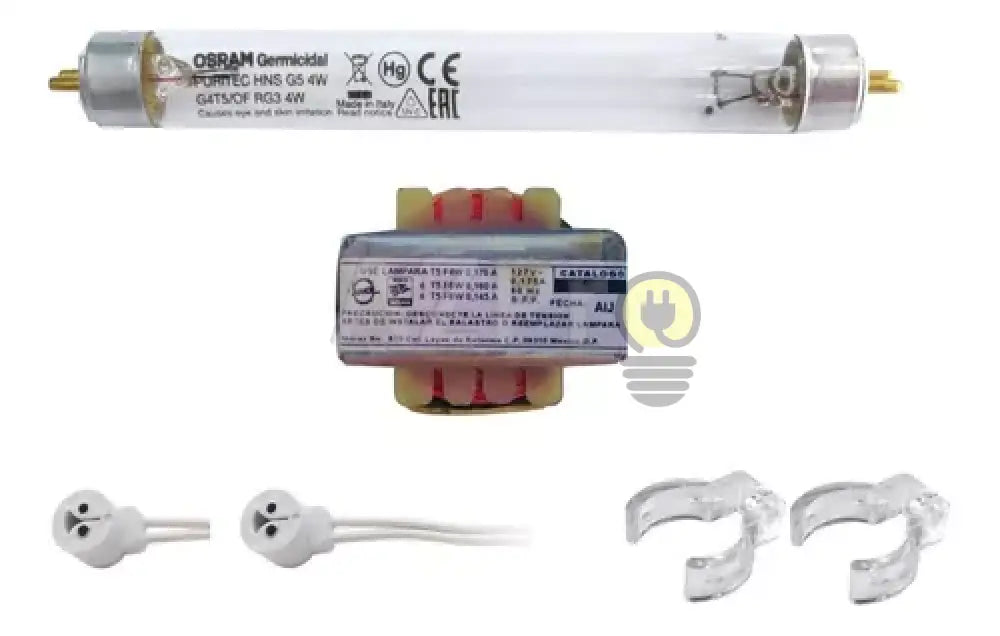 Kit Tubo Germicida 4W + Balastra Bases Listo Para Operar Osram Economía E Industria > Productos