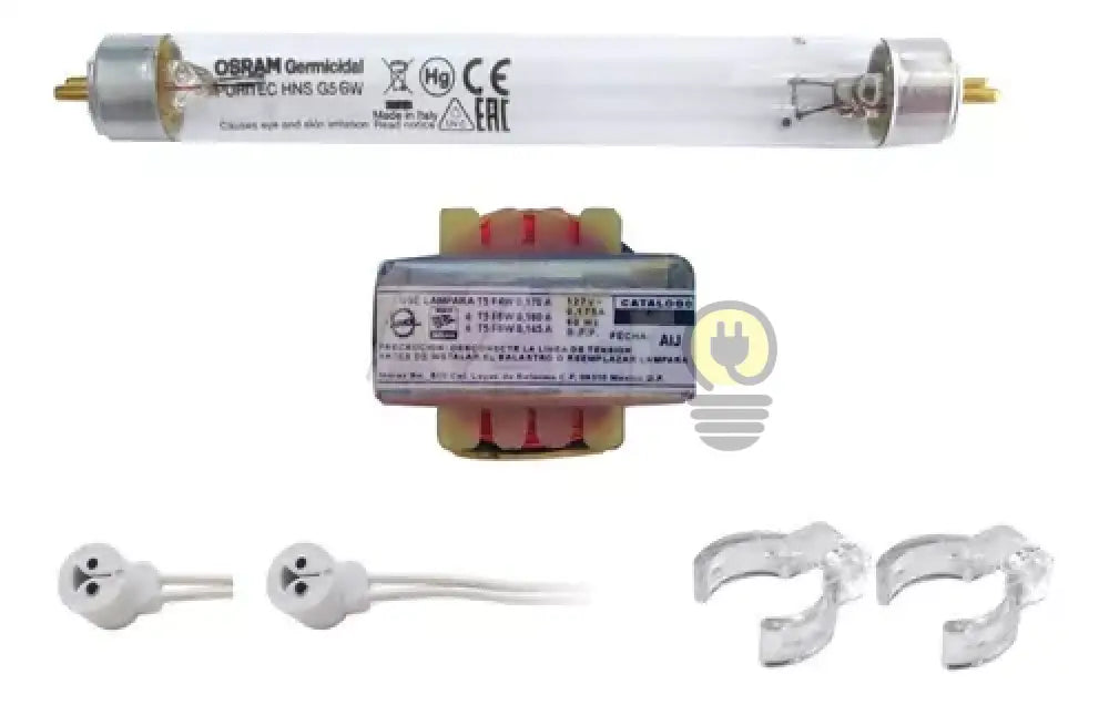 Kit Tubo Germicida 6W + Balastra Bases Listo Para Operar Osram Economía E Industria > Productos