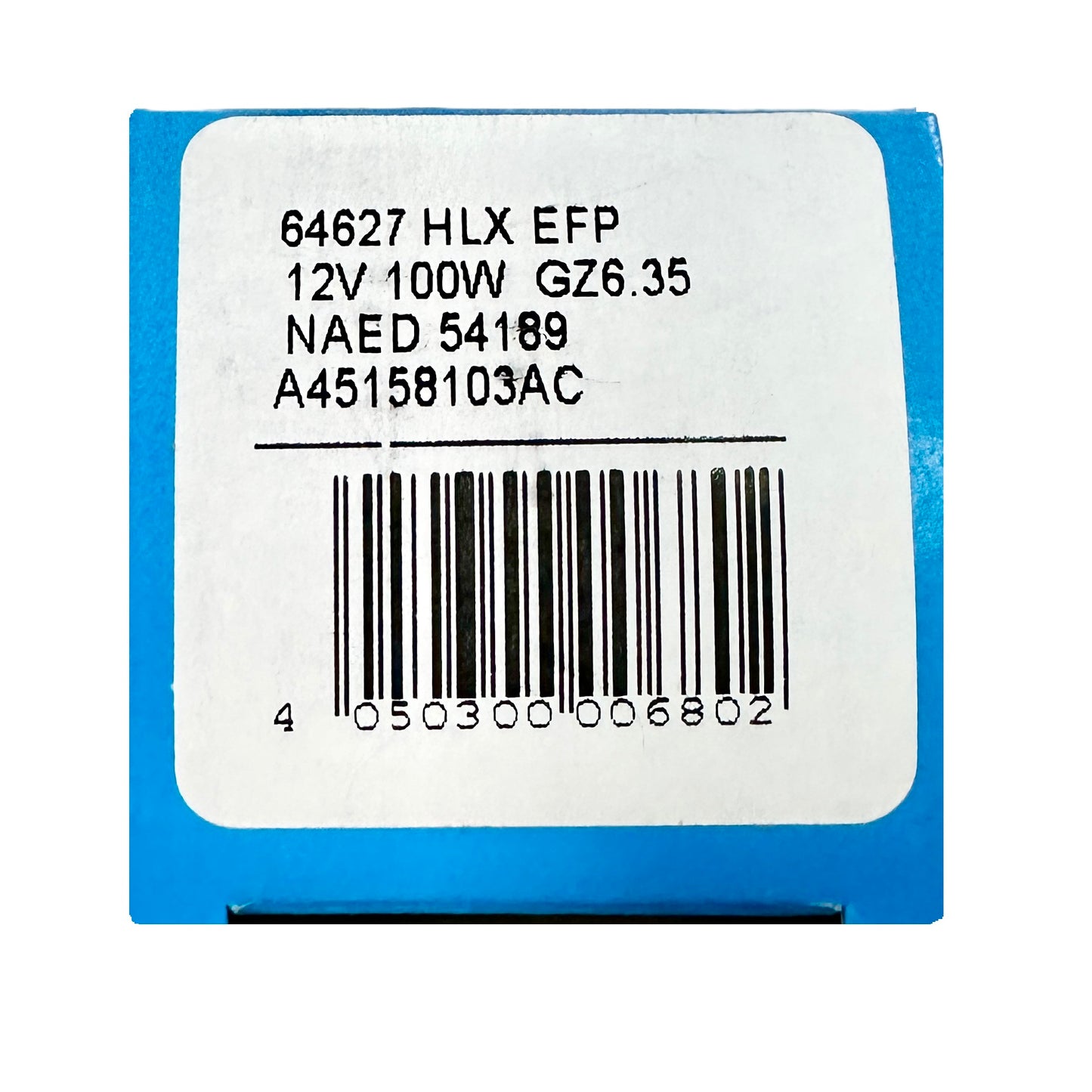 Foco Efp Lampara Halogena Mr16 Hlx 64627 100w 12v Gz6.35 Mr16 54160 Osram
