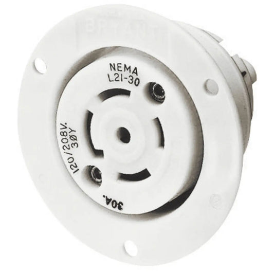 Conector Receptaculo Twist Lock Hembra 30a 120-208v L21-30r 72130ER Hubbell Bryant