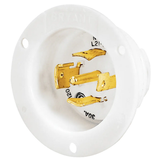 Conector Receptaculo Twist Lock 30a 120-208v L21-30p 72130MB Hubbell Bryant