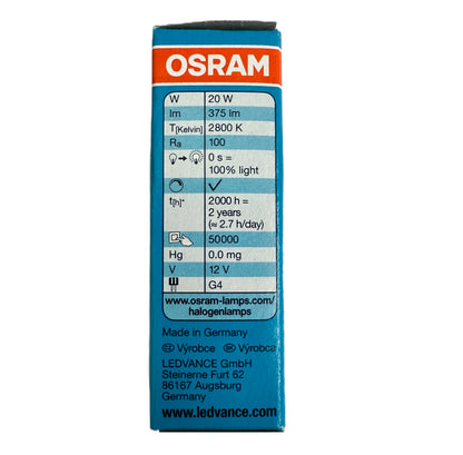 Foco 06300 Lampara Halogena 64425 20w 12v G4 Halostar 85541 Osram