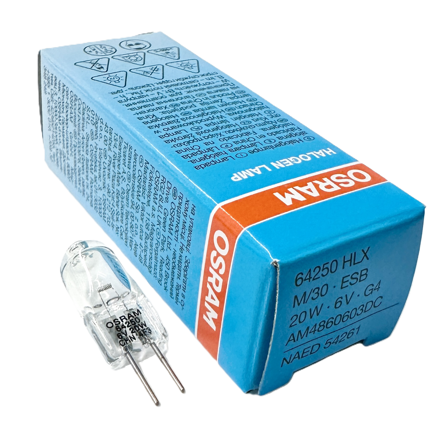 Foco Esb Lampara Halogena Hlx 64250 20w 6v G4 85836 Osram