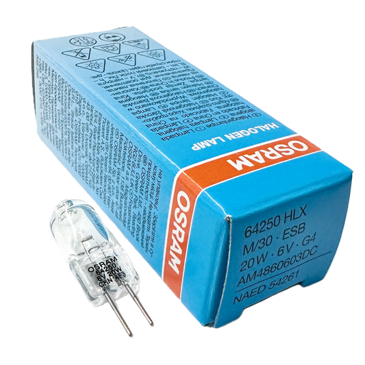 Foco Esb Lampara Halogena Hlx 64250 20w 6v G4 85836 Osram