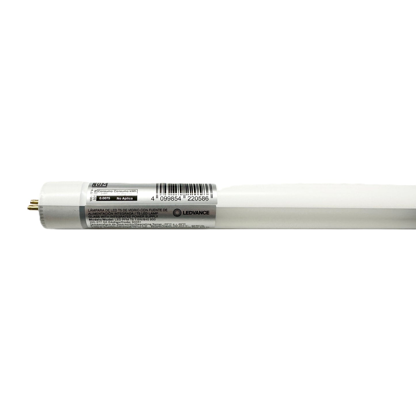 Foco Led Tubo T5 60cm 7.5w 100-277v G5 90051 Osram Ledvance
