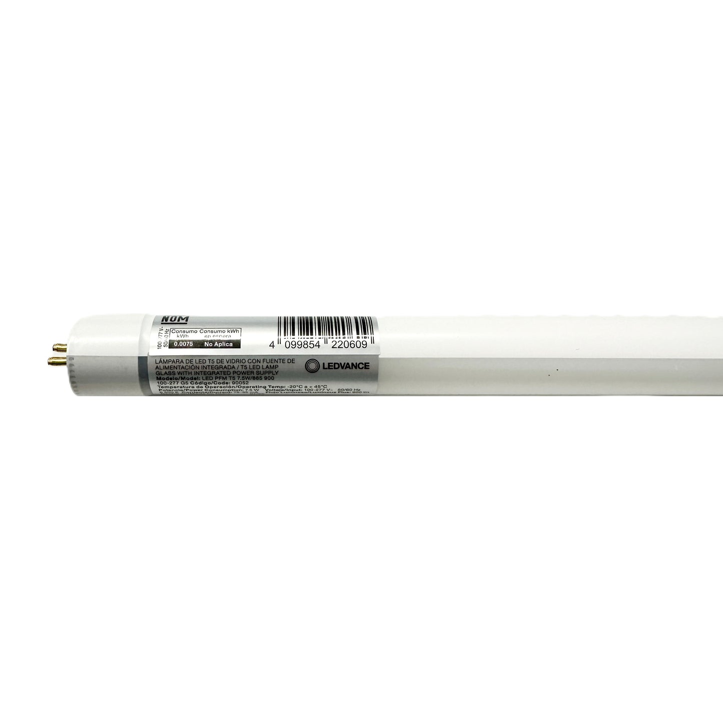 Foco Led Tubo T5 60cm 7.5w 100-277v G5 90052 Osram Ledvance