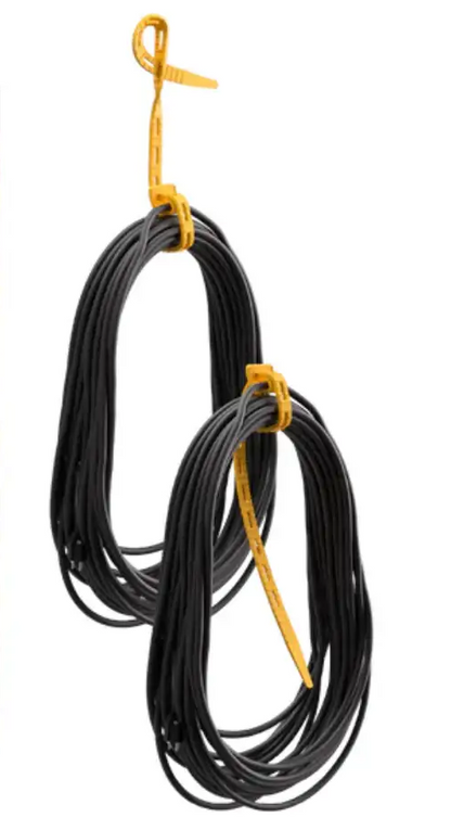 Cinturon Sujetador y Organizador de cables Amarillo CT-20-YW Cord-Tie