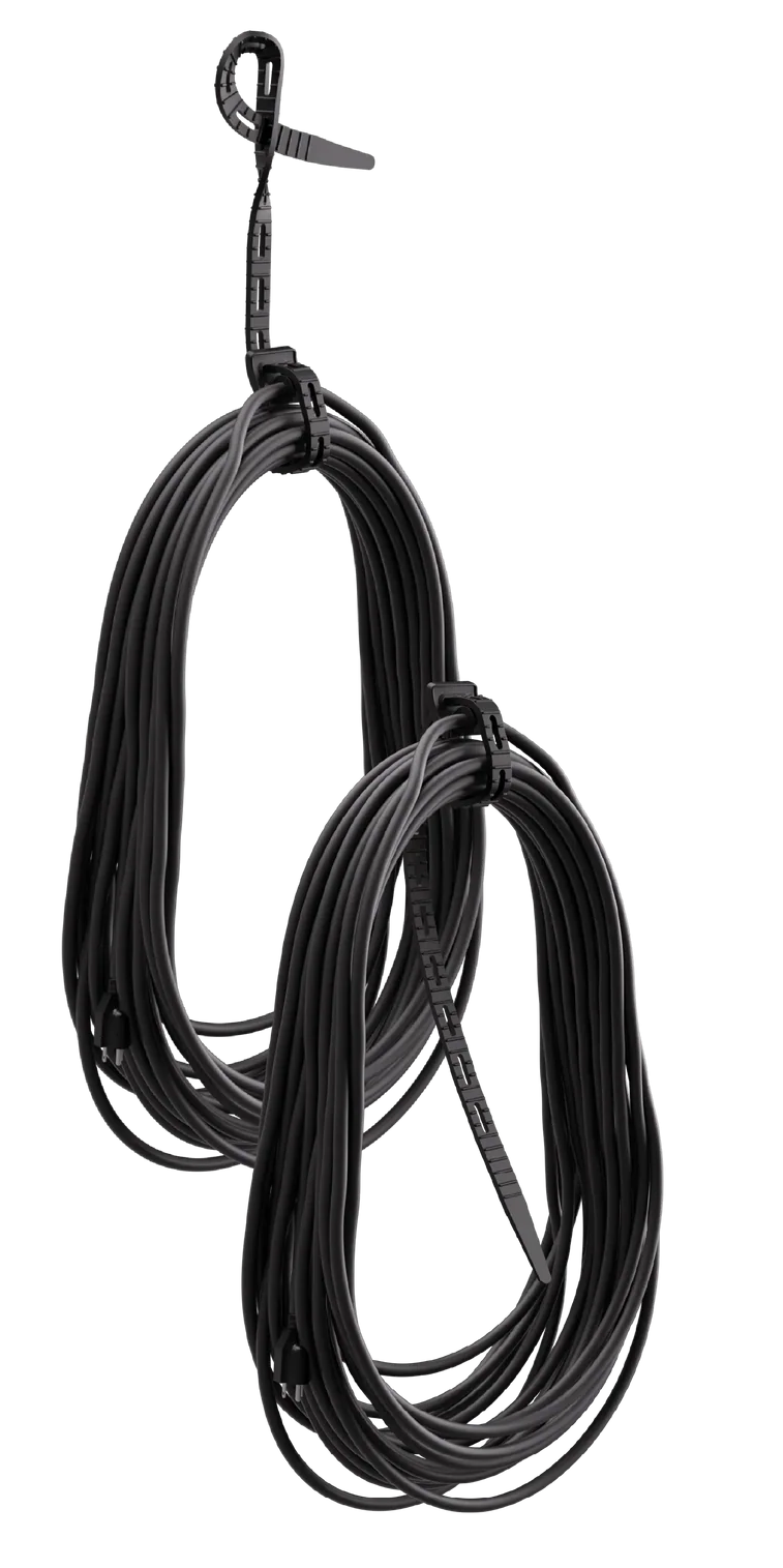 Cinturon Sujetador y Organizador de cables Negro CT-20-BK Cord-Tie