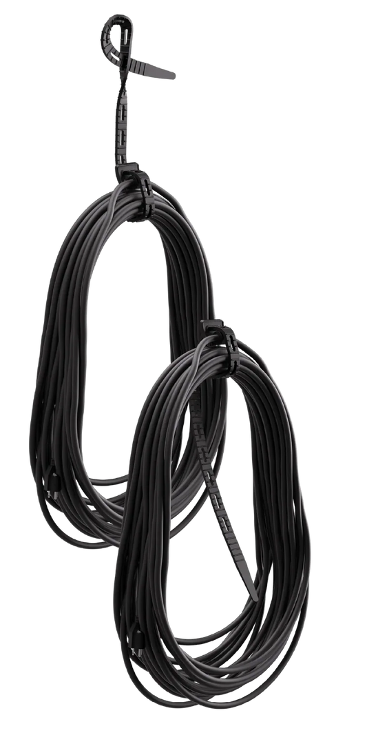 Cinturon Sujetador y Organizador de cables Negro CT-20-BK Cord-Tie