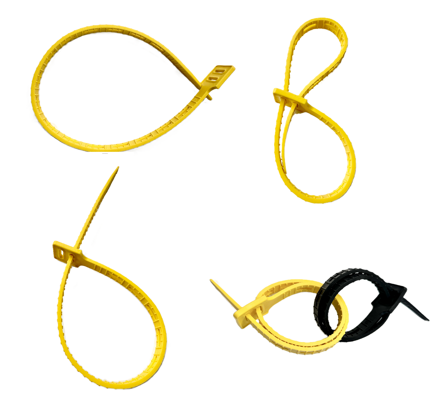 Cinturon Sujetador y Organizador de cables Amarillo CT-20-YW Cord-Tie