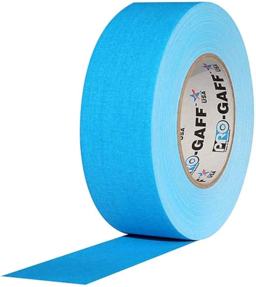 Cinta Gaffer Tape Fluorescente 2 Pulgadas (48 Milimetros mm) X 46 Metros Mt Azul Protapes Progaff (copia)