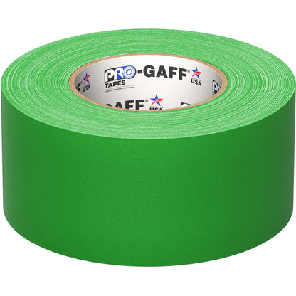 Cinta Gaffer Tape Fluorescente 3 Pulgadas (72 Milimetros Mm) X 46 Metros Mt Verde GAFF3FLGN Protapes Progaff