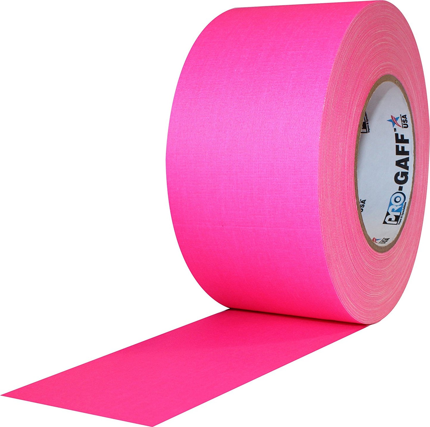 Cinta Gaffer Tape Fluorescente 3 Pulgadas (72 Milimetros Mm) X 46 Metros Mt Rosa GAFF3FLPK Protapes Progaff